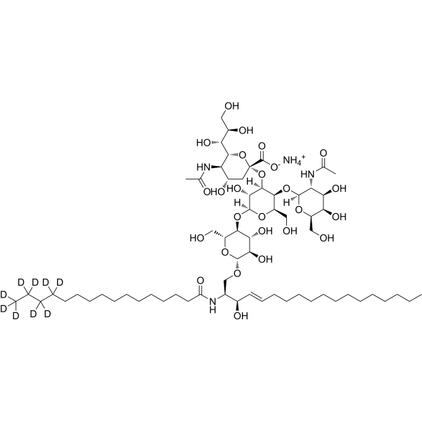 C16 Ganglioside GM2-d9 (d18:1/16:0-d9) ammonium salt 2750534-90-6